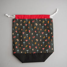 Load image into Gallery viewer, Toadstool Drawstring Project Bag