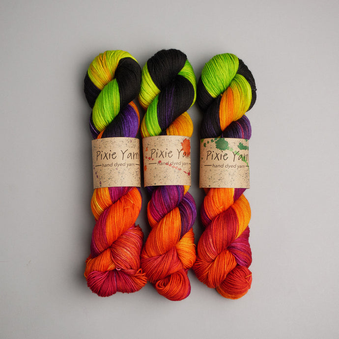 Halloween Rainbow - Sock - 100g Skein