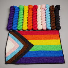 Load image into Gallery viewer, Progressive Pride Flag - Sock 11 x 20g Mini