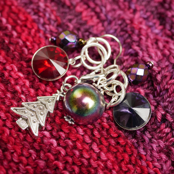 WINTER SOLSTICE STITCH MARKER SET - QUARTERLY YARN CLUB 2023