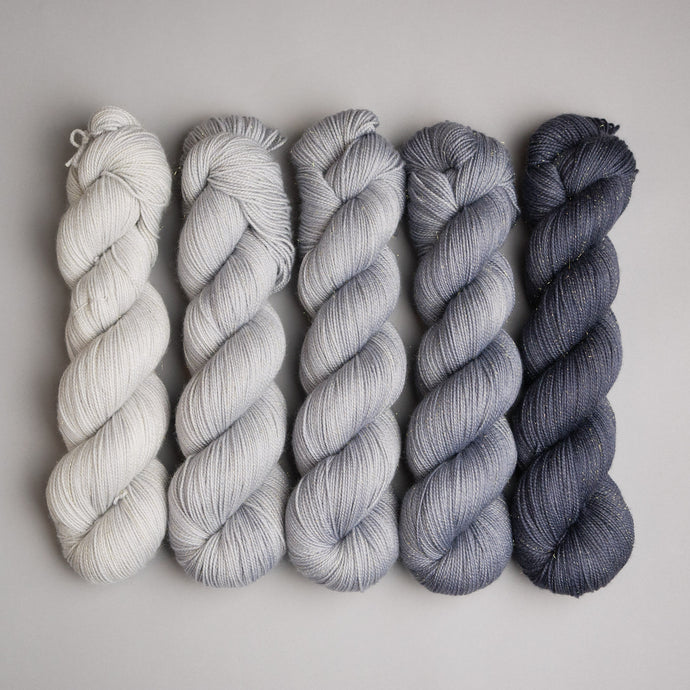 Hiberknit Along - Sparkle Sock - 5 x 100g Fade