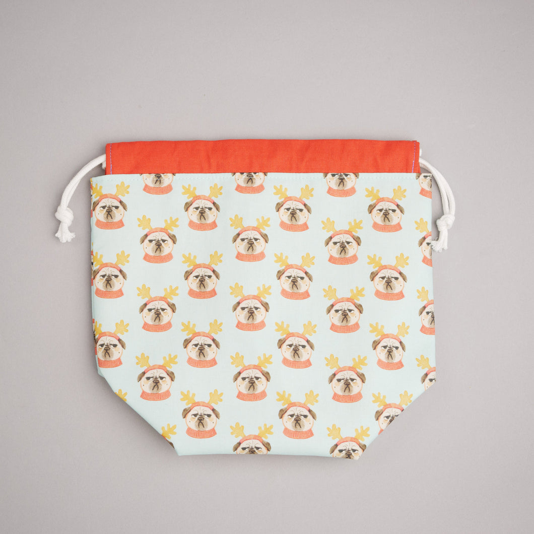 CHRISTMAS PUGS - PROJECT BAG