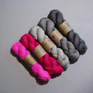 MusiKAL- 4 Skein Set - Sock 100g - Suri Silk Cloud