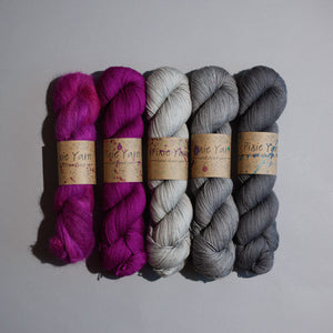 MusiKAL- 4 Skein Set - Sock 100g - Suri Silk Cloud