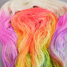 Load image into Gallery viewer, Pastel Neon Rainbow - Pooling Yarn - Sock - 100g Skein