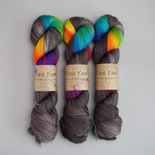 Load image into Gallery viewer, Charcoal Rainbow Rainbow - Pooling Yarn - Sock - 100g Skein