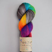 Load image into Gallery viewer, Charcoal Rainbow Rainbow - Pooling Yarn - Sock - 100g Skein