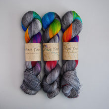 Load image into Gallery viewer, Grey Rainbow Rainbow - Pooling Yarn - Sock - 100g Skein