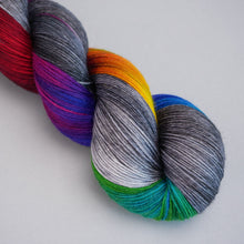 Load image into Gallery viewer, Grey Rainbow Rainbow - Pooling Yarn - Sock - 100g Skein