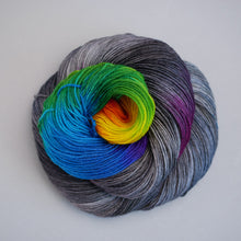 Load image into Gallery viewer, Grey Rainbow Rainbow - Pooling Yarn - Sock - 100g Skein