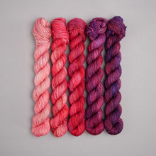 Load image into Gallery viewer, Strawberry Moon June Fade - Sock/Sparkle/DK/DK Sparkle - 5 x 20/50/100g's