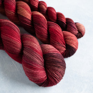 Santina - Cherry Heart - Fingering Weight - Sock - 100g