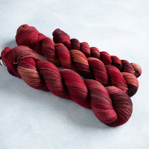 Santina - Cherry Heart - Fingering Weight - Sock - 100g